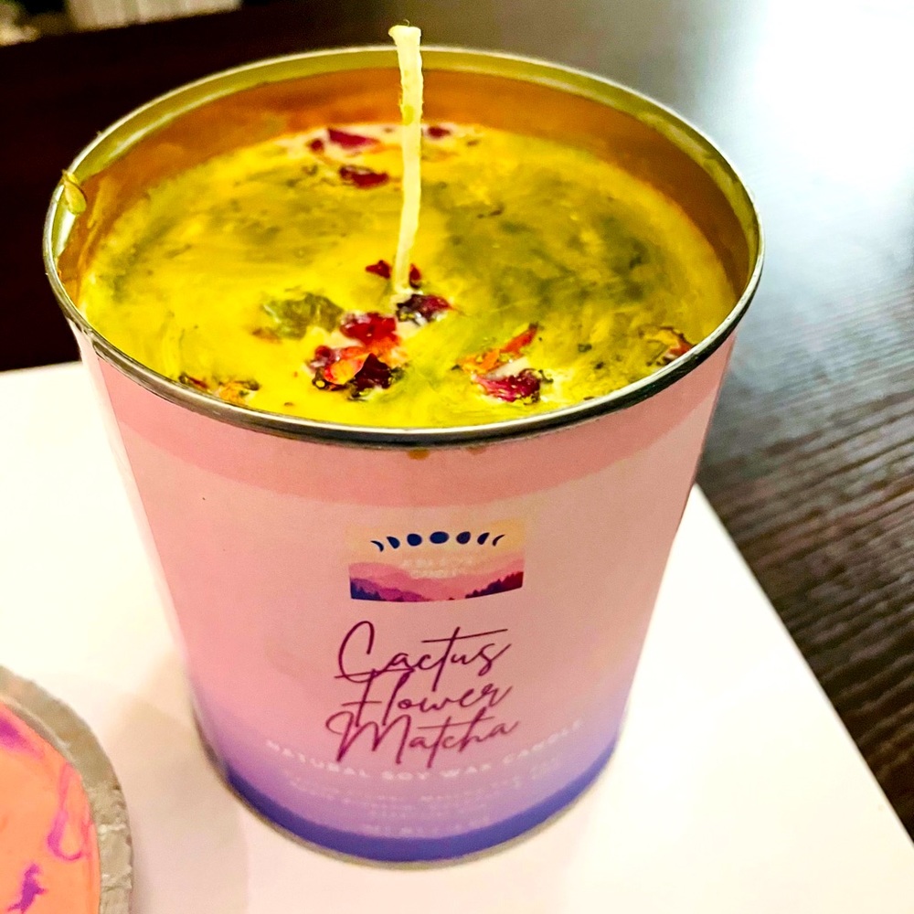 🌵Cactus Flower Matcha Candle🌵